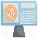 Fingerprint Law Justice Icon