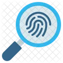 Fingerprint Identification Detective Icon