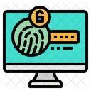 Fingerprint Scan Touch Icon