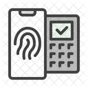 Fingerprint Pos Terminal Nfc Icon