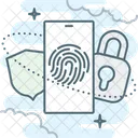 Fingerprint Lock Sequrity Icon
