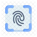 Fingerprint Identification Security Icon