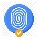 Fingerprint Biometric Password Icon