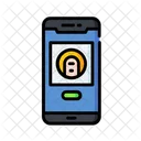 Fingerprint Protection Lock Icon