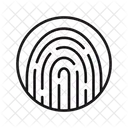 Fingerprint Biometric Password Icon