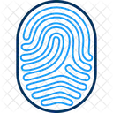 Fingerprint Biometric Dactylogram Icon