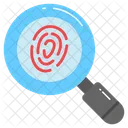 Fingerprint Clue Magnifier Icon