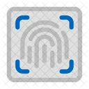 Fingerprint Scan Touch Icon