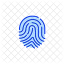 Fingerprint Security Biometric Icon