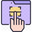 Fingerprint Security System Access Icon
