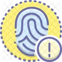 Fingerprint Alert  Icon
