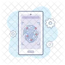 Fingerprint Authentication Biometric Fingerprint Fingerprint Lock Icon