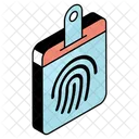 Fingerprint Card Fingermark Card Biometric Card Icon