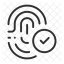 Authentication Authenticity Biometric Identification Icon