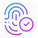 Authentication Authenticity Biometric Identification Icon