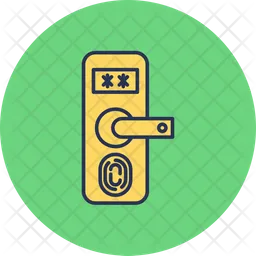 Fingerprint door protection  Icon