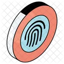 Fingerprint Biometric Fingermark Icon