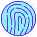 Fingerprint Biometric Identification Icon