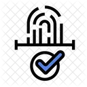 Justice Fingerprint Security Icon