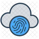 Cloud Computing Fingerprint Icon