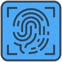 Crime Fingerprint Thumbscan Icon