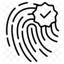 Fingerprint Verified Badge Icon