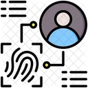 Fingerprint Biometric Security Icon