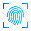 Fingerprint Biometric Scan Icon