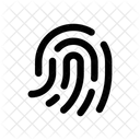 Fingerprint Biometric Scan Icon