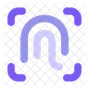 Fingerprint Identification Finger Scan Icon