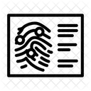 Fingerprint Crime Scene Icon