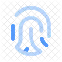 Fingerprint Biometric Access Icon