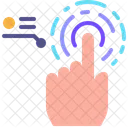 Flat Edited Biometrics Icon