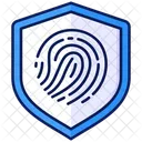 Fingerprint Shield Security Icon