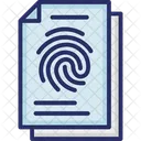 Fingerprint Identification Fingerprints Forensic Science Icon