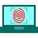 Fingerprint Identification Scan Icon