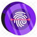 Control Verification Fingerprint Icon