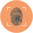 Fingerprint Investigation Scanning Icon