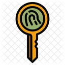 Fingerprint Key Encryption Key Encryption Icon