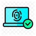Fingerprint laptop Verified  Icon