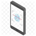 Mobile Thumb Lock Fingerprint Lock Online Security Icon