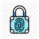 Fingerprint Lock Fingerprint Scan Biometric Lock Icon