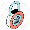 Fingerprint Lock Fingerprint Padlock Biometric Lock Icon