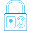Fingerprint Lock Anti Theft Biometric Icon