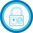 Fingerprint Lock Anti Theft Biometric Icon
