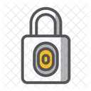 Fingerprint Padlock Secure Private Icon