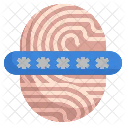 Fingerprint Password  Icon