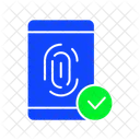 Fingerprint phone Verified  Icon
