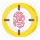 Fingerprint Scan Thumbprint Scan Biometry Icon