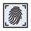 Identity Scan Fingerprint Icon